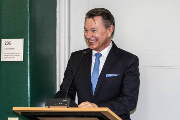 Amtseinführung von Tim Buschfort als neuer Direktor des Amtsgerichts ** NUR FÜR REDAKTIONELLE ZWECKE ** EDITORIAL USE ONLY **<p>19.05.2026 Feierliche Amtseinführung von Tim Buschfort als neuer Direktor des Amtsgerichts Andreas Vitek, Präsident des Landgerichts Kleve Deutschland NRW Moers Copyright: RainerxHoheisel