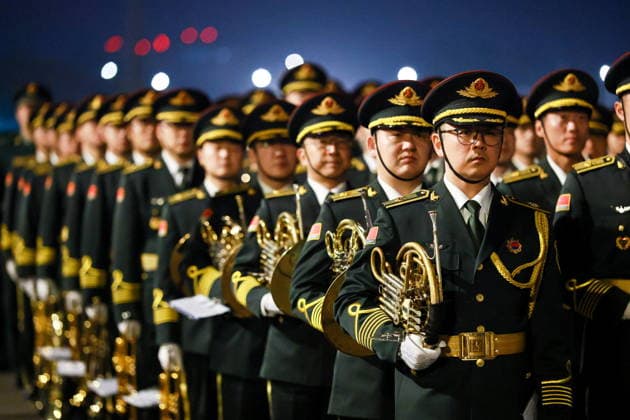CHINA, BEIJING - MAY 19, 2026: Honour Guard soldiers are seen during a ceremony marking the arrival of Russia s President Putin at Beijing Capital International Airport (Shoudu). Russian President Putin s official visit to China coincides with the 25th anniversary of the Treaty of Good-Neighbourliness and Friendly Cooperation Between the People s Republic of China and the Russian Federation, which was signed on 16 July, 2001. Vladimir Smirnov TASS  92744555