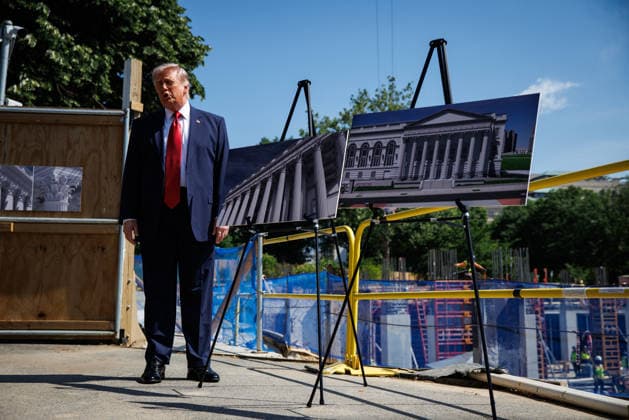DC: U.S. President Donald Trump Speaks About New East Wing U.S. President Donald Trump speaks to the press about the new East Wing next to the construction site at the White House on May 19, 2026 in Washington, D.C. (Photo by Samuel Corum Pool ABACAPRESS.COM) Washington DC United States  Copyright: xPool ABACAx