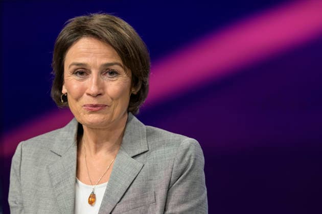 v.l.: Sandra Maischberger, GER, Berlin, Studio, zu Gast bei Maischberger, politische Talkshow, TV, Format, mit Moderatorin Sandra Maischberger, Das Erste, aus Adlershof Am Studio 20, 19. Mai 2026, Copyright: HMBxMedia UwexKoch