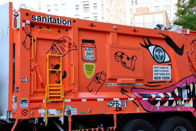 Annual Trucks Of Art Unveiled By Department Of Sanitation - NYC Annual trucks of art by New York City Department of Sanitation unveil today in New York, NY on May 19, 2026. Trucks of Art 2026 is a citywide public art program led by the NYC Department of Sanitation (DSNY) in partnership with the Sanitation Foundation. Artists will transform active sanitation trucks into large-scale, moving public artworks seen across all five boroughs. Photo by Charles Guerin ABACAPRESS.COM New York City NY United States  Copyright: xGuerinxCharles ABACAx