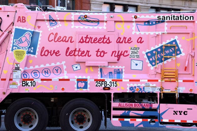 Annual Trucks Of Art Unveiled By Department Of Sanitation - NYC Annual trucks of art by New York City Department of Sanitation unveil today in New York, NY on May 19, 2026. Trucks of Art 2026 is a citywide public art program led by the NYC Department of Sanitation (DSNY) in partnership with the Sanitation Foundation. Artists will transform active sanitation trucks into large-scale, moving public artworks seen across all five boroughs. Photo by Charles Guerin ABACAPRESS.COM New York City NY United States  Copyright: xGuerinxCharles ABACAx