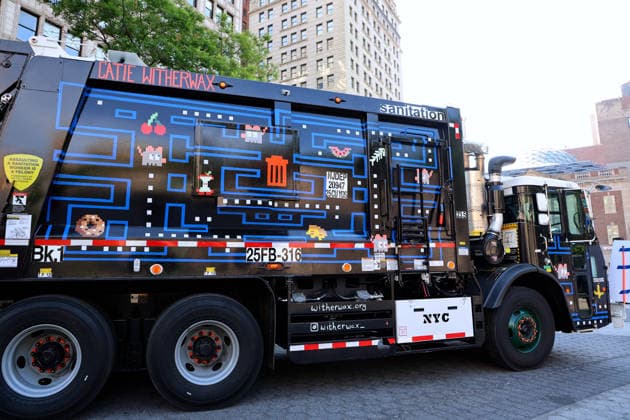 Annual Trucks Of Art Unveiled By Department Of Sanitation - NYC Annual trucks of art by New York City Department of Sanitation unveil today in New York, NY on May 19, 2026. Trucks of Art 2026 is a citywide public art program led by the NYC Department of Sanitation (DSNY) in partnership with the Sanitation Foundation. Artists will transform active sanitation trucks into large-scale, moving public artworks seen across all five boroughs. Photo by Charles Guerin ABACAPRESS.COM New York City NY United States  Copyright: xGuerinxCharles ABACAx