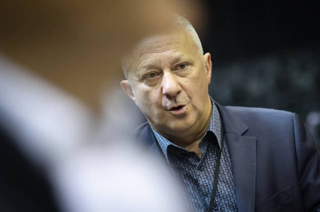 La Louviere alderman Antonio Gava pictured during the trial of P. and A. Falzone, at the Court of Appeal of Mons, on Wednesday 20 May 2026. The trial of the two men concerns the 2022 tragedy in Strepy-Bracquegnies, where a car plowed into a carnival parade around 5:00. Six people died at the scene, and a seventh months later in the hospital. P. Falzone is charged with seven murder and 81 attempted murder. A. Falzone with failure to render aid to a person in danger. It is the third week of the trial with some more witness.  VIRGINIExLEFOUR 174479988