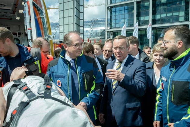 Alexander Dobrindt, Boris Pistorius Berlin, Bundesinnenminister, Alexander Dobrindt, Bundesverteidigungsminister, Boris Pistorius, Pakt für den Bevölkerungsschutz Berlin Berlin GER