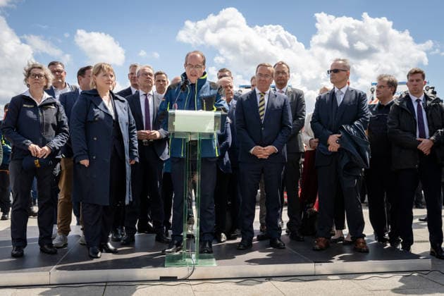 Alexander Dobrindt, Boris Pistorius Berlin, Bundesinnenminister, Alexander Dobrindt, Bundesverteidigungsminister, Boris Pistorius, Pakt für den Bevölkerungsschutz Berlin Berlin GER