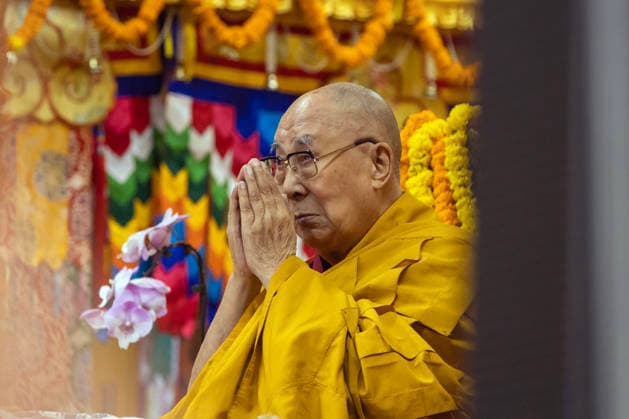 May 20, 2026, Palampur, Dharamshala, India: Tibetan spiritual Leader the Dalai Lama during a long life prayer offered to him by Central Dokham Chushi Gangdrug and Himalayan Buddhist Cultural Association at the Main Tibetan Temple in Mcleodganj, Dharamshala ..NOTE: EDITORIAL USE ONLY. Palampur India - ZUMAb235 20260520_zip_b235_004 Copyright: xShaileshxBhatnagarx