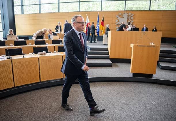 8. THÜRINGER LANDTAG - 43. PLENARSITZUNG ** NUR FÜR REDAKTIONELLE ZWECKE ** EDITORIAL USE ONLY **<p>20 05 2026-Erfurt: Thüringer Landtag 8. Wahlperiode 43. Plenarsitzung im Foto: Ministerpräsident Mario Voigt (CDU) ( Deutschland Thueringen Erfurt Copyright: SaschaxFromm