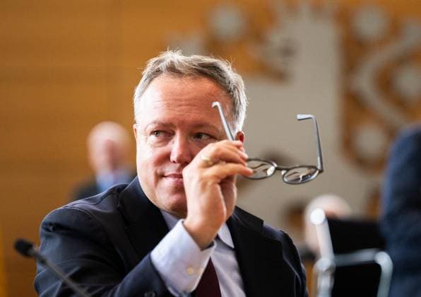 8. THÜRINGER LANDTAG - 43. PLENARSITZUNG ** NUR FÜR REDAKTIONELLE ZWECKE ** EDITORIAL USE ONLY **<p>20 05 2026-Erfurt: Thüringer Landtag 8. Wahlperiode 43. Plenarsitzung im Foto: Ministerpräsident Mario Voigt (CDU) ( Deutschland Thueringen Erfurt Copyright: SaschaxFromm