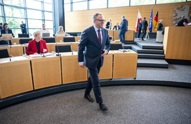 8. THÜRINGER LANDTAG - 43. PLENARSITZUNG ** NUR FÜR REDAKTIONELLE ZWECKE ** EDITORIAL USE ONLY **<p>20 05 2026-Erfurt: Thüringer Landtag 8. Wahlperiode 43. Plenarsitzung im Foto: Ministerpräsident Mario Voigt (CDU) ( Deutschland Thueringen Erfurt Copyright: SaschaxFromm