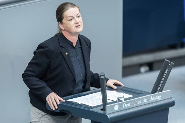 80. Sitzung des Deutschen Bundestages am 21.05.2026 im Plenarsaal des Reichstagsgebäudes in Berlin Tina Winklmann ( MdB Bündnis 90 Die Grünen )