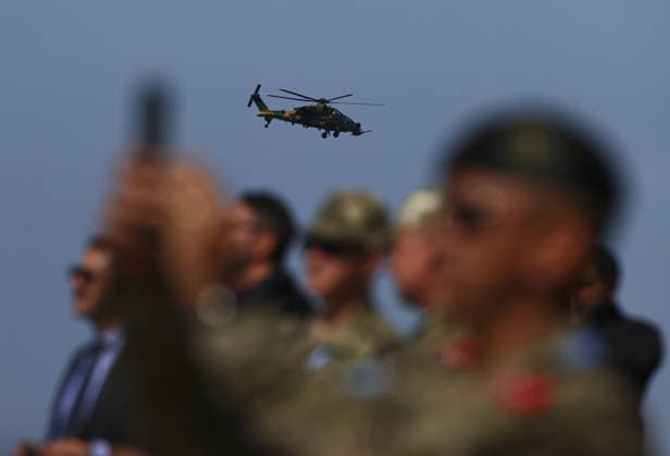 Turkish Armed Forces hosts massive EFES-2026 combined joint military exercise IZMIR, TURKIYE - MAY 21: A view of the daytime activities as part of the Distinguished Observer Day of the EFES-2026 Exercise, one of the largest combined joint exercises of the Turkish Armed Forces (TSK) in Izmir, Turkiye, on May 21, 2026. Over 10,000 personnel from 50 countries participate in the EFES-2026 Exercise, which aims to develop the military capabilities of joint headquarters and units formed with participant country elements and to maintain combat readiness to cover all assigned tasks. Mehmet Emin Menguarslan Anadolu Izmir Turkey. Editorial use only. Please get in touch for any other usage.  Copyright: x2026xAnadoluxMehmetxEminxMenguarslanx