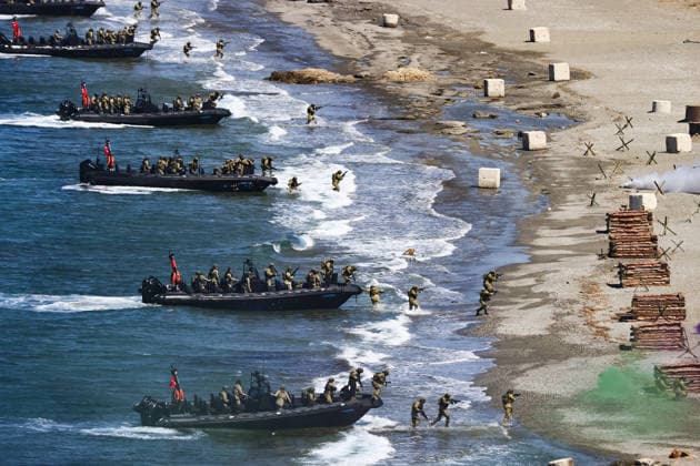 Turkish Armed Forces hosts massive EFES-2026 combined joint military exercise IZMIR, TURKIYE - MAY 21: A view of the daytime activities as part of the Distinguished Observer Day of the EFES-2026 Exercise, one of the largest combined joint exercises of the Turkish Armed Forces (TSK) in Izmir, Turkiye, on May 21, 2026. Over 10,000 personnel from 50 countries participate in the EFES-2026 Exercise, which aims to develop the military capabilities of joint headquarters and units formed with participant country elements and to maintain combat readiness to cover all assigned tasks. Mehmet Emin Menguarslan Anadolu Izmir Turkey. Editorial use only. Please get in touch for any other usage.  Copyright: x2026xAnadoluxMehmetxEminxMenguarslanx