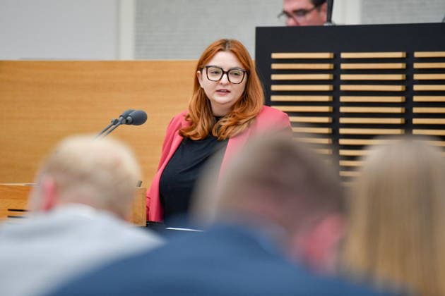 Es fand die Plenarsitzung im Saarbrücker Landtag am Mittwoch (20.05.2026) statt. Im Bild: Alexandra Becker, MdL (SPD).