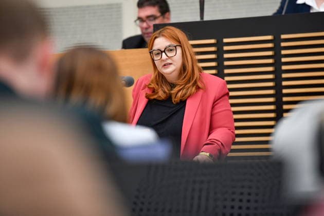 Es fand die Plenarsitzung im Saarbrücker Landtag am Mittwoch (20.05.2026) statt. Im Bild: Alexandra Becker, MdL (SPD).