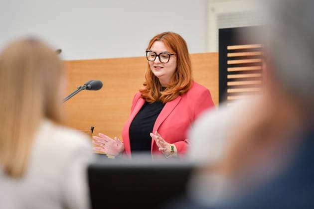 Es fand die Plenarsitzung im Saarbrücker Landtag am Mittwoch (20.05.2026) statt. Im Bild: Alexandra Becker, MdL (SPD).