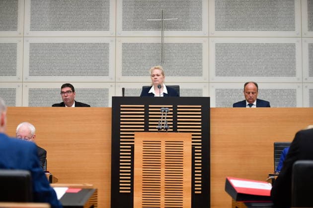 Es fand die Plenarsitzung im Saarbrücker Landtag am Mittwoch (20.05.2026) statt. Im Bild: Heike Winzent, Präsidentin des Landtages.