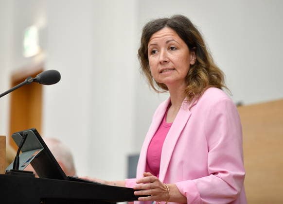 Plenarsitzung des Saarländischen Landtages am Mittwoch (20.05.2026) in Saarbrücken. Im Bild: Réka Klein (MdL, SPD).