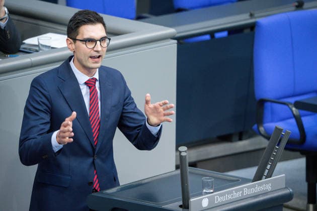 Deutscher Bundestag, 80. Plenarsitzung Sepp Mueller (CDU) im Portrait bei seiner Rede zum Tagesordnungspunkt EU-Gebaeuderichtlinie, Energieunabhängigkeit bei der 80. Sitzung des Deutschen Bundestag in Berlin, 21.05.2026 Berlin Berlin Deutschland