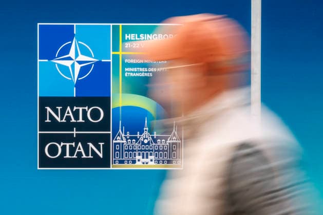 Flaggen beim NATO-Aussenministertreffen in Helsingborg, 21.05.2026. Fotografiert im Auftrag des Auswaertigen Amtes Helsingborg Schweden Copyright: xThomasxImox