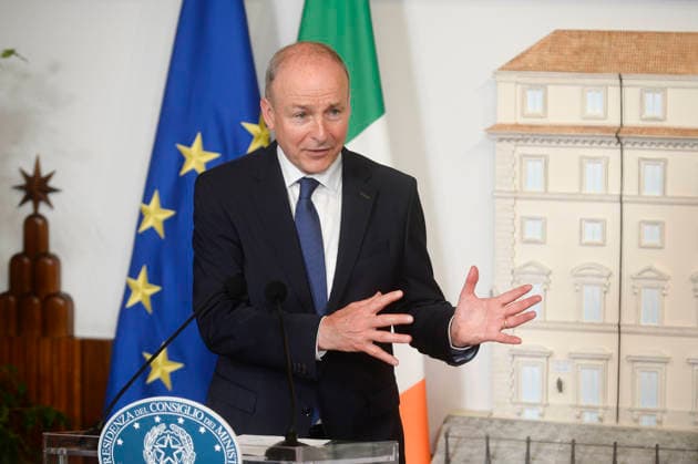 Italy, Rome, 22 May, 2026 - Chigi Palace, italian Prime Minister Giorgia Meloni receives Micheal Martin, Prime minister of Ireland. Italy, Rome, 22 May, 2026: Chigi Palace, italian Prime Minister Giorgia Meloni receives Micheal Martin, Prime minister of Ireland. In the photo Micheal Martin during the press conference, Credit:Stefano Carofei Agenzia Sintesi Avalon Italy, Rome Copyright: xStefanoxCarofeix xAgenziaxSintesix xAvalonx 1104185963