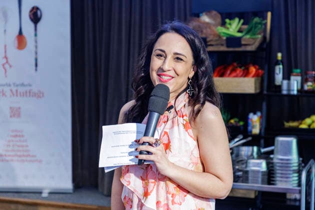 Nina Moghaddam auf der Woche der türkischen Küche im Hotel Restaurant Diepeschrather Mühle von Nelson Müller. Bergisch Gladbach, 22.05.2026