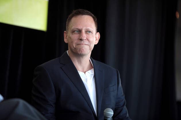 February 9, 2022, Scottsdale, Arizona, USA: PayPal co-founder PETER THIEL speaks at the Converge Tech Summit in Scottsdale, Arizona. Scottsdale USA  - ZUMAg247 20220209_znp_g247_016 Copyright: xGagexSkidmorex