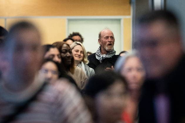 May 24, 2026, Vancouver, Bc, CANADA: Mary Grace Mathisen, left, and Michael France members of the Gaza bound flotilla which was detained by Israel, arrive at the Vancouver International Airport in Richmond B.C., on Sunday, May 24, 2026. Vancouver CANADA - ZUMAc35_ 20260524_zaf_c35_143 Copyright: xEthanxCairnsx