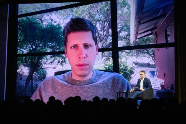 COMMONWEALTH BANK AI CONFERENCE, OpenAI CEO Sam Altman (left) speaks with CommBank CEO Matt Comyn virtually during the Commonwealth Bank s first dedicated AI conference in Sydney, Tuesday, May 26, 2026. ( NO ARCHIVING SYDNEY NEW SOUTH WALES AUSTRALIA  Copyright: xBIANCAxDExMARCHIx 20260526152407390910