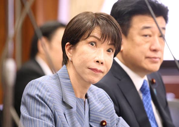 May 26, 2026, Tokyo, Japan - Japanese Prime Minister Sanae Takaichi listens to a question at Upper House s cabinet committee session in Tokyo for the bill to establish a national intelligence agency on Tuesday, May 26, 2026. (photo by Yoshio Tsunoda AFLO)  aflo_332026691