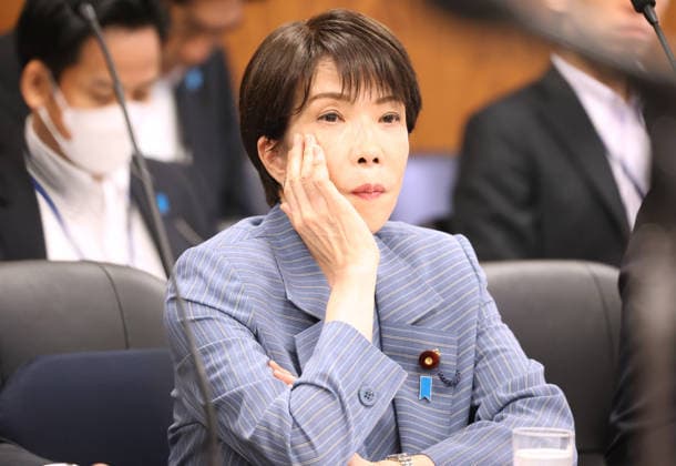 May 26, 2026, Tokyo, Japan - Japanese Prime Minister Sanae Takaichi listens to a question at Upper House s cabinet committee session in Tokyo for the bill to establish a national intelligence agency on Tuesday, May 26, 2026. (photo by Yoshio Tsunoda AFLO)  aflo_332026696
