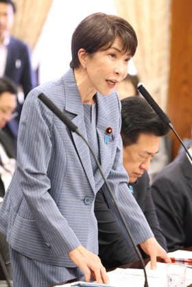 May 26, 2026, Tokyo, Japan - Japanese Prime Minister Sanae Takaichi answers a question at Upper House s cabinet committee session in Tokyo for the bill to establish a national intelligence agency on Tuesday, May 26, 2026. (photo by Yoshio Tsunoda AFLO)  aflo_332026710