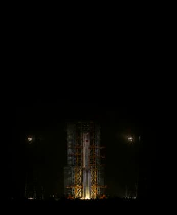 WENCHANG, CHINA - MAY 27: A Long March-7A carrier rocket carrying satellite blasts off from Wenchang Spacecraft Launch Site on May 27, 2026 in Wenchang, Hainan Province of China. Launched at 00:16 (Beijing Time) aboard a Long March-7A carrier rocket, the satellite has successfully entered its planned orbit. The launch marks the 645th mission of the Long March series carrier rockets.  Copyright: xVCGx 111644277228