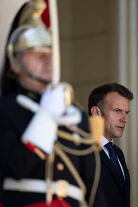President Macron Meets Bulgaria s PM - Paris France s President Emmanuel Macron at the Elysee Palace in Paris on May 27, 2026. Photo by Eliot Blondet ABACAPRESS.COM Paris France France  Copyright: xBlondetxEliot ABACAx