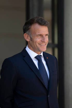 President Macron Meets Bulgaria s PM - Paris France s President Emmanuel Macron at the Elysee Palace in Paris on May 27, 2026. Photo by Eliot Blondet ABACAPRESS.COM Paris France France  Copyright: xBlondetxEliot ABACAx