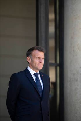President Macron Meets Bulgaria s PM - Paris France s President Emmanuel Macron at the Elysee Palace in Paris on May 27, 2026. Photo by Eliot Blondet ABACAPRESS.COM Paris France France  Copyright: xBlondetxEliot ABACAx