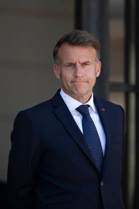 President Macron Meets Bulgaria s PM - Paris France s President Emmanuel Macron at the Elysee Palace in Paris on May 27, 2026. Photo by Eliot Blondet ABACAPRESS.COM Paris France France  Copyright: xBlondetxEliot ABACAx