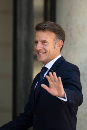 President Macron Meets Bulgaria s PM - Paris France s President Emmanuel Macron at the Elysee Palace in Paris on May 27, 2026. Photo by Eliot Blondet ABACAPRESS.COM Paris France France  Copyright: xBlondetxEliot ABACAx