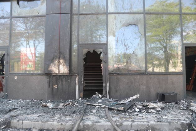 Russian attack injures 11 in Odesa ODESA, UKRAINE - MAY 27: Emergency services operate in the area where a Russian Shahed drone strike hit, injuring 11 people including two children in Odesa, Ukraine on May 27, 2026. Two stores and a post office were damaged in the attack. Arthur Shvits Anadolu Odesa Ukraine. Editorial use only. Please get in touch for any other usage.  Copyright: x2026xAnadoluxArthurxShvitsx