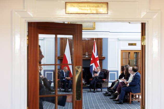 Prime Minister Keir Starmer hosts Polish PM Donald Tusk 27 05 2026. London, United Kingdom. Prime Minister Keir Starmer hosts Donald Tusk, Prime Minister of Poland for a bilateral meeting at RAF Northolt., Credit:Simon Dawson B66 Avalon United Kingdom, Greater London, London  Copyright: xSimonxDawsonx xB66x xAvalonx 1106016292
