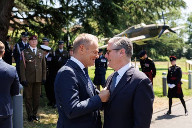 Prime Minister Keir Starmer hosts Polish PM Donald Tusk 27 05 2026. London, United Kingdom. Prime Minister Keir Starmer and Donald Tusk, Prime Minister of Poland visit the Battle of Britain Museum in Uxbridge., Credit:Ben Perry B66 Avalon United Kingdom, Greater London, London  Copyright: xBenxPerryx xB66x xAvalonx 1106016315