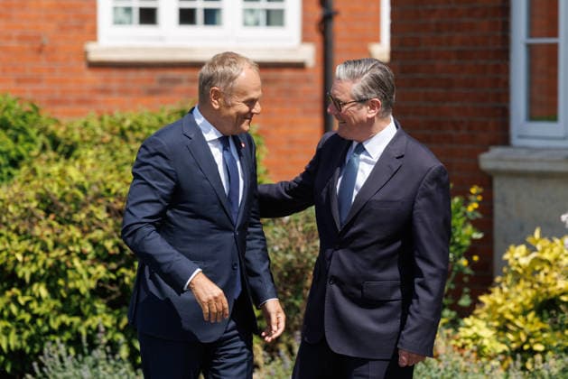 Prime Minister Keir Starmer hosts Polish PM Donald Tusk 27 05 2026. London, United Kingdom. Prime Minister Keir Starmer hosts Donald Tusk, Prime Minister of Poland for a bilateral meeting at RAF Northolt., Credit:Simon Dawson B66 Avalon United Kingdom, Greater London, London  Copyright: xSimonxDawsonx xB66x xAvalonx 1106016499