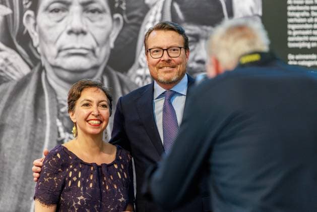The Netherlands, 2026-05-28 15:43:55 NLD Amsterdam 20260528 - Prince Constantijn presents World Press Photo 2026 awards. In the photo: Joumana El Zein Khouiry (executive director WPP) and Prince Constantijn of Orange-Nassau of Amsberg.  Copyright: xx x
