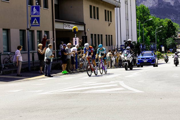 IPA85136968 - Trento ,Passage of the Giro d Italia In the photo: Passage of the Giro d Italia in Gardolo  Copyright: xAaronxGiordanix xAaronxGiordanix 85136968