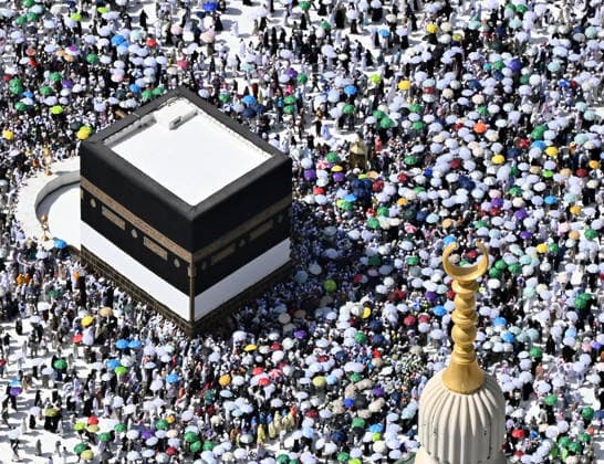Saudi Arabia announces end of Hajj season with over 1.7M pilgrims in 2026 MECCA, SAUDI ARABIA - MAY 29: An aerial view of Muslim pilgrims performing the farewell tawaf around the Kaaba after completing the Hajj rituals, as pilgrims from around the world prepare to bid farewell to the holy lands, in Mecca, Saudi Arabia, on May 29, 2026. Saudi Arabia announced Friday the successful completion of this year s Hajj season, saying an integrated system of security, organization, and services enabled pilgrims to perform their rituals with ease and peace of mind. Hajj rituals officially began Monday with pilgrims arriving in Mina, west of Saudi Arabia, amid extensive services and security measures aimed at facilitating the pilgrimage. The six-day Ha  Copyright: x2026xAnadoluxAlixAtmacax