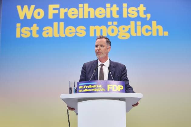 News Bilder des Tages Berlin, Deutschland, 30.05.2026: Estrel: 77. Bundesparteitag der FDP: Christian Dürr, Noch-Parteichef, hält eine Rede Copyright: xdtsxNachrichtenagenturx dts_121117