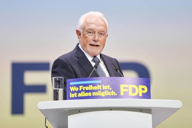 News Bilder des Tages Berlin, Deutschland, 30.05.2026: Estrel: 77. Bundesparteitag der FDP: Wolfgang Kubicki, der sich zum Parteichef wählen lassen will Copyright: xdtsxNachrichtenagenturx dts_121163