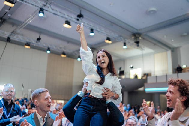 Deutschland: Berlin, FDP, Freie Demokraten, Bundesparteitag, Nadin Zaya, Präsidium Copyright: xMilenaxRadatzx