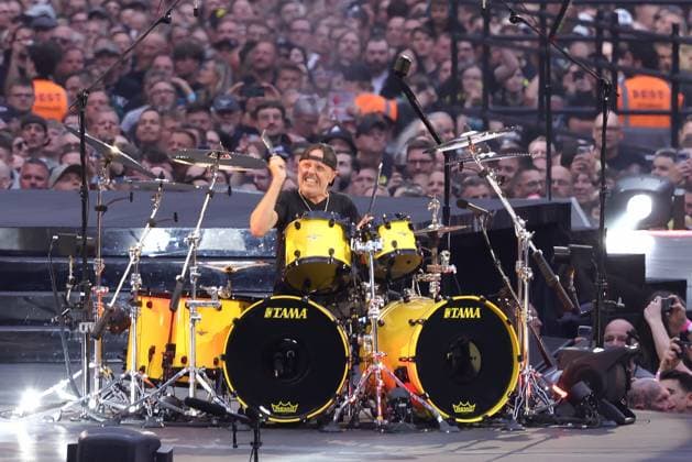 30.05.2026, Metallica im Konzert live im Olympiastadion, Berlin, Sänger und Gitarrist James Hetfield, Kirk Hammet, Lars Ulrich, Robert Trujilo, Berlin