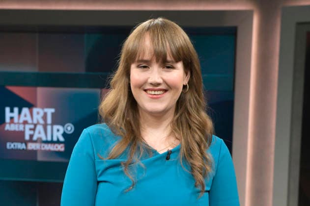 Ricarda Lang in der ARD-Talkshow hart aber fair im Studio Adlershof. Berlin, 01.06.2026